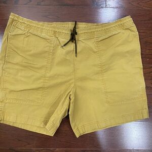 Filson Drawstring Shorts Men's XXL Tan Khaki Canvas Outdoors Hiking